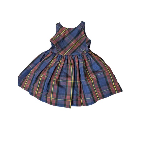 Ralph Lauren Other - Ralph Lauren Dress Girls 3T Blue Red Tartan Plaid Sleeveless Party‎ Holiday